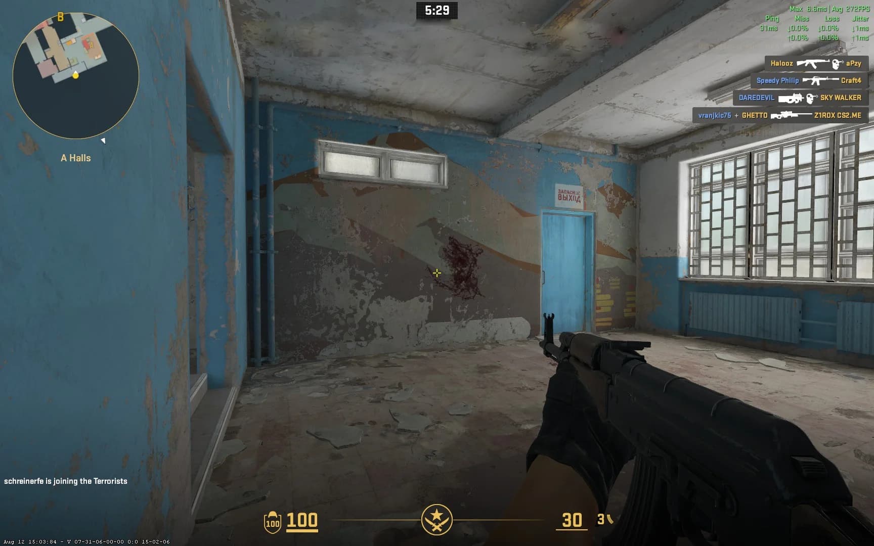 Counter Strike 2 normal gameplay — DMA ESP kapalı